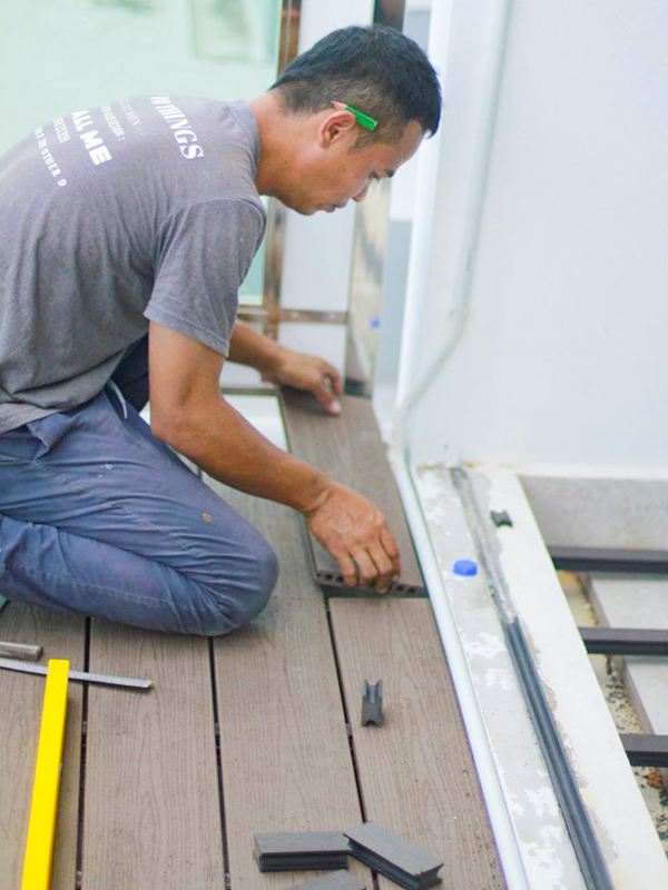 Outdoor Decking Floor Installation