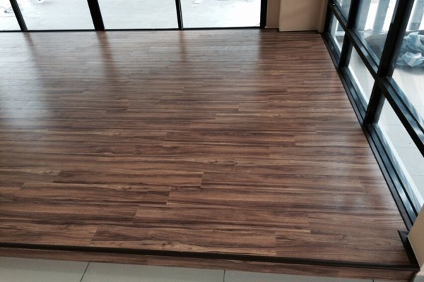 vinyl flooring at old folks home
